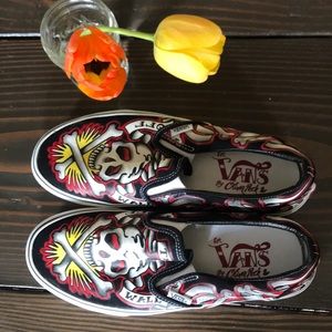 New VANS Slip On Tattoo Skull for Vans by Oliver Peck